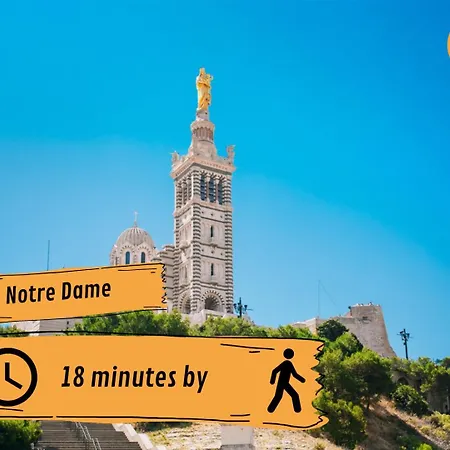 Daire Lumineux - Vue Notre-dame De La Garde - Les Freres De La Loc' Marsilya